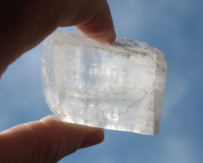 White Calcite Spar from China 124g Rocks and Things