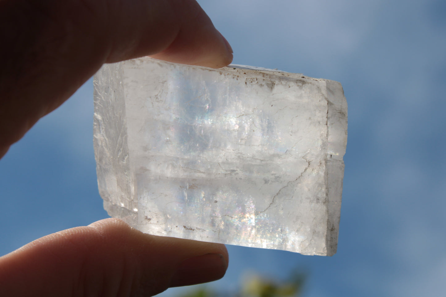 White Calcite Spar from China 124g Rocks and Things