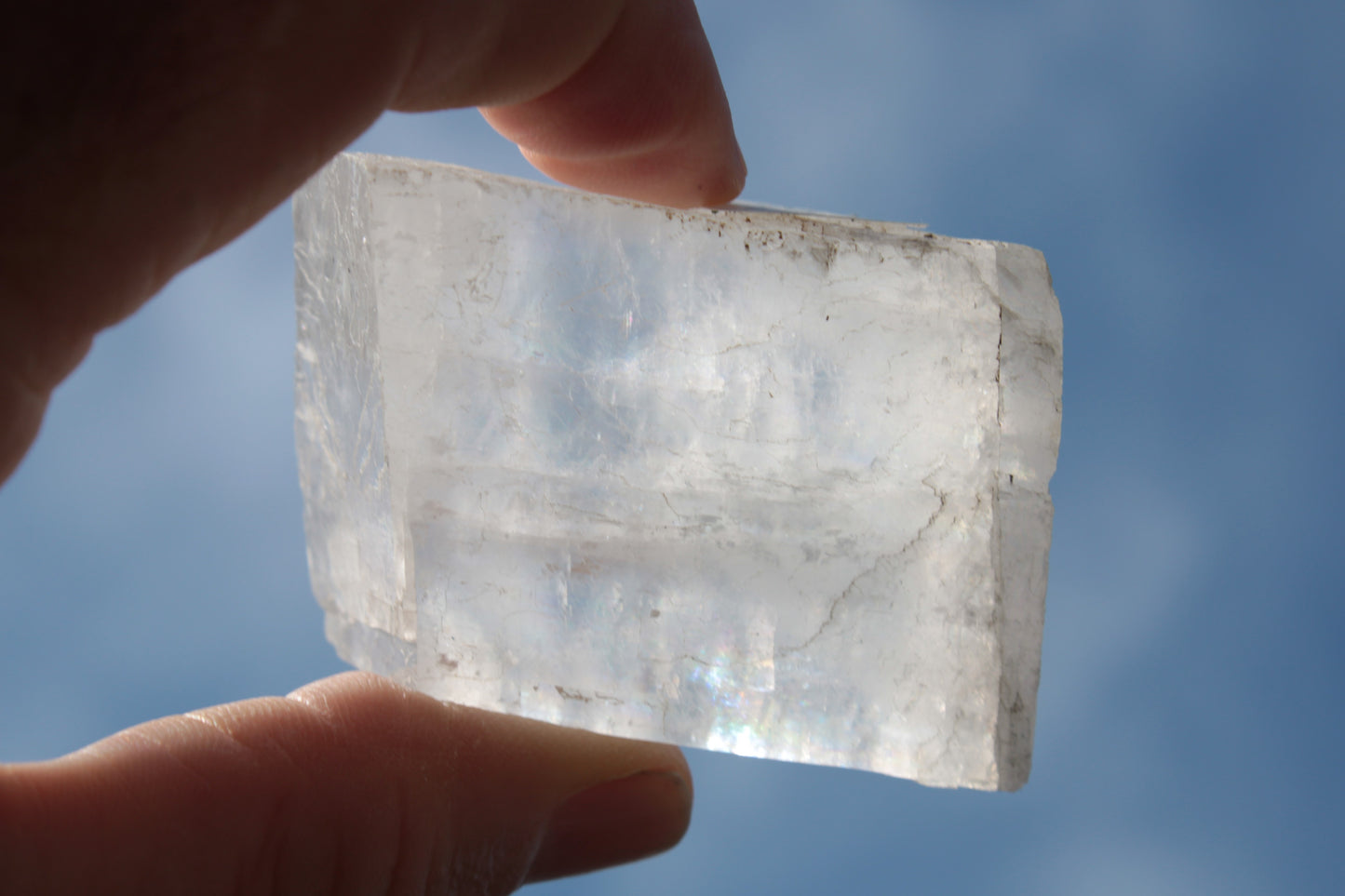 White Calcite Spar from China 124g Rocks and Things