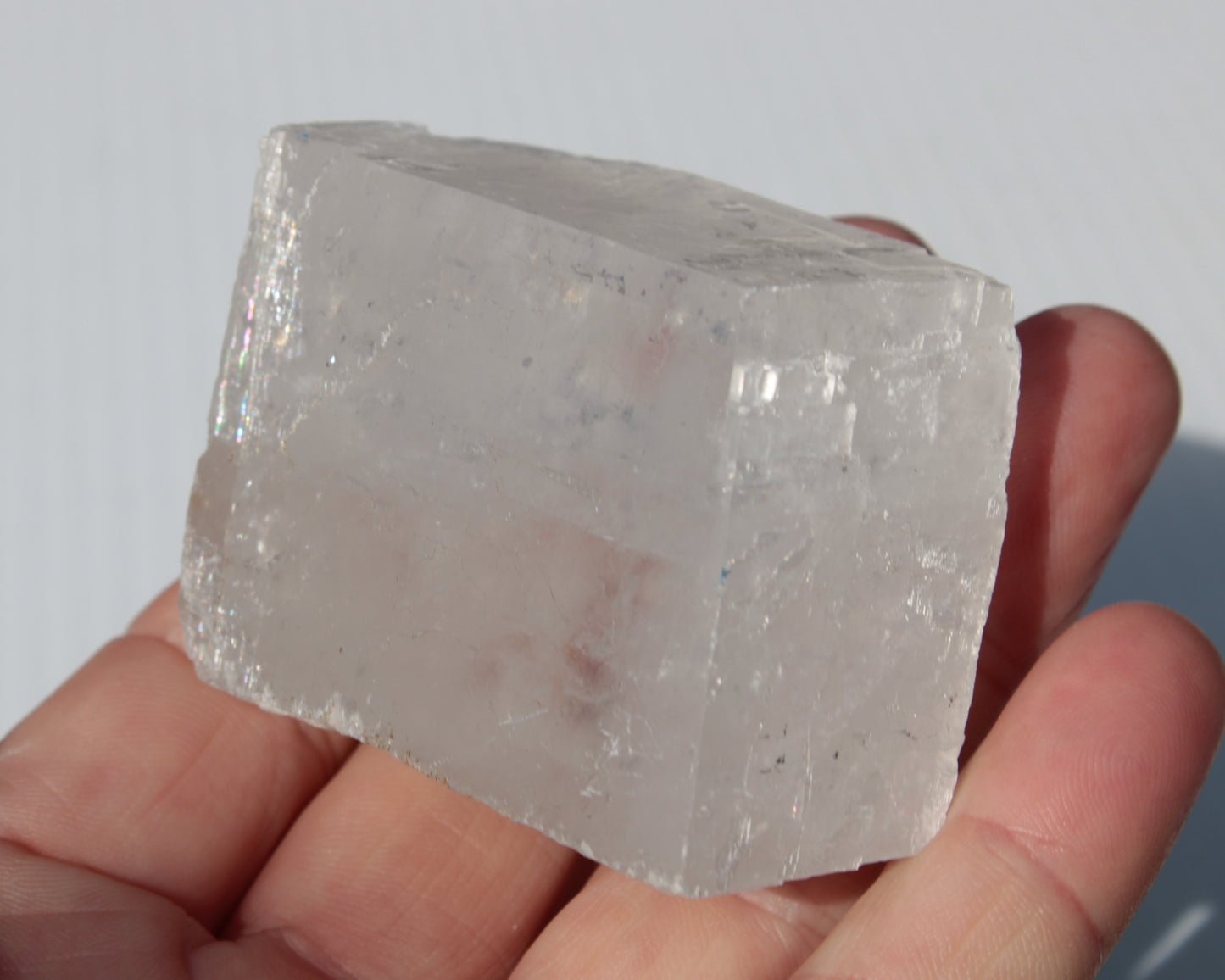 White Calcite Spar from China 124g Rocks and Things