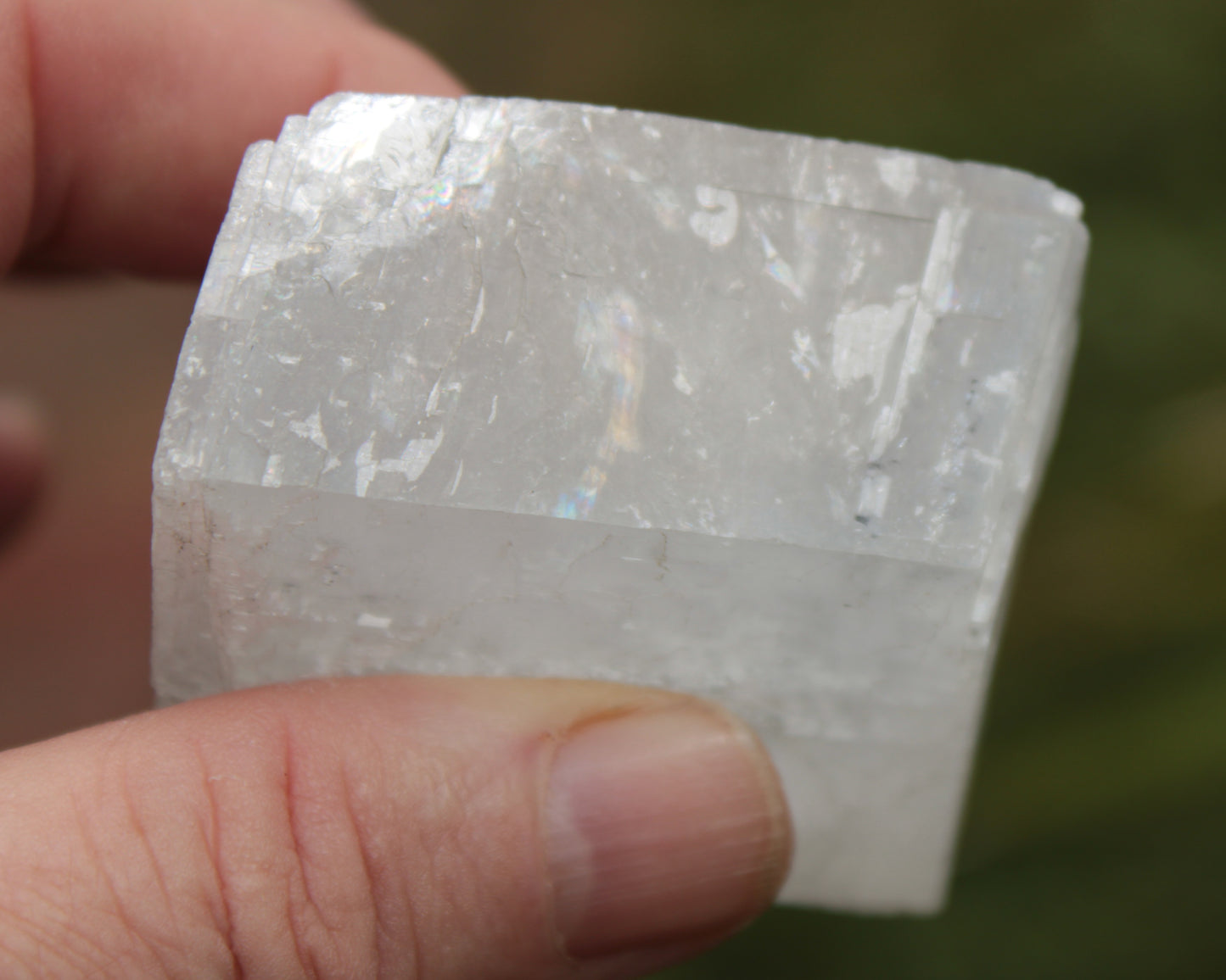 White Calcite Spar from China 124g Rocks and Things