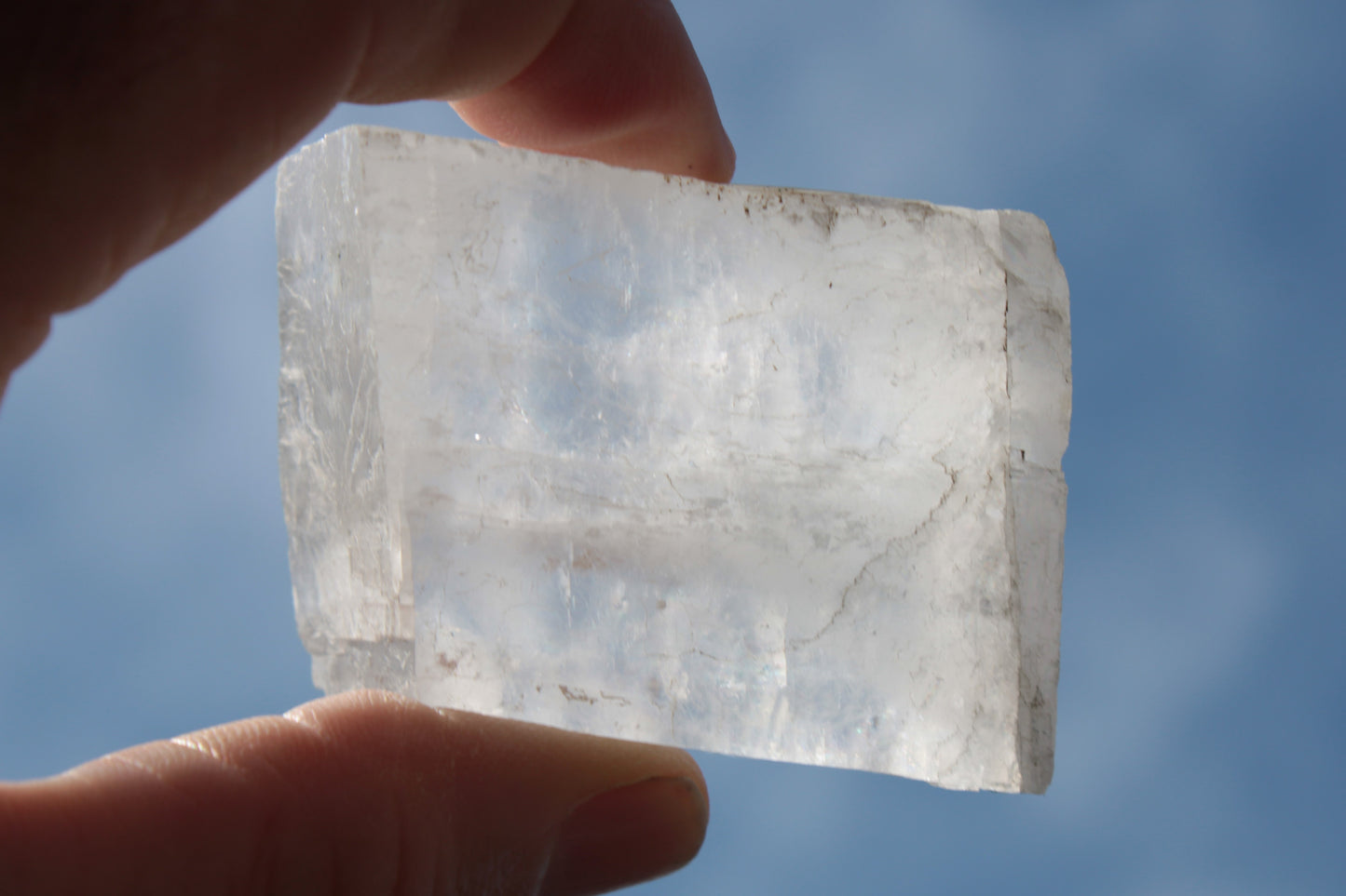 White Calcite Spar from China 124g Rocks and Things