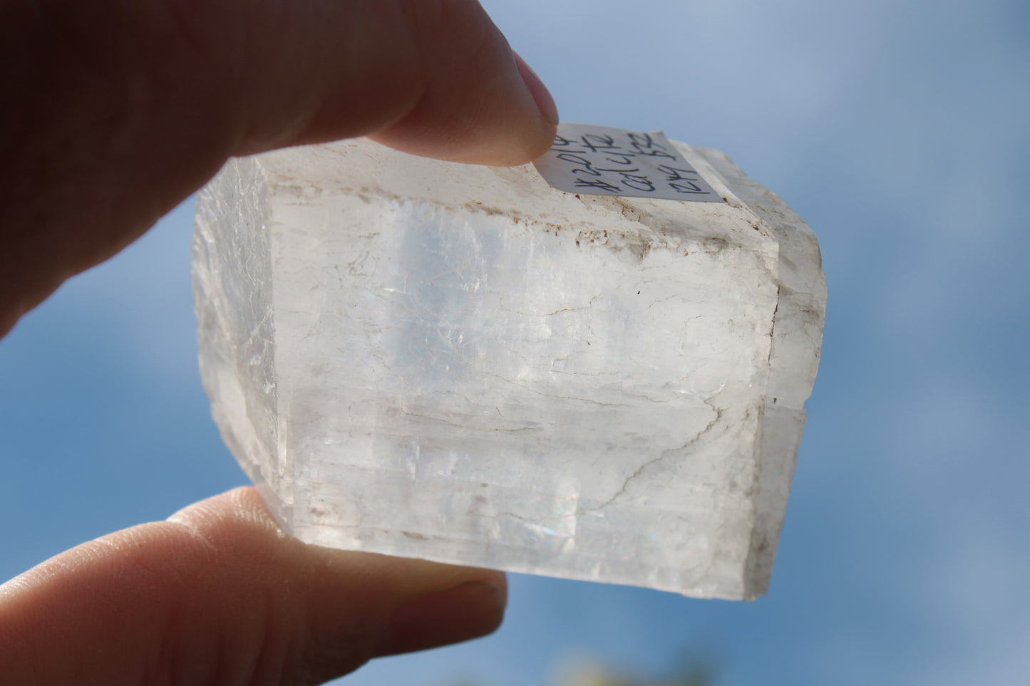 White Calcite Spar from China 124g Rocks and Things