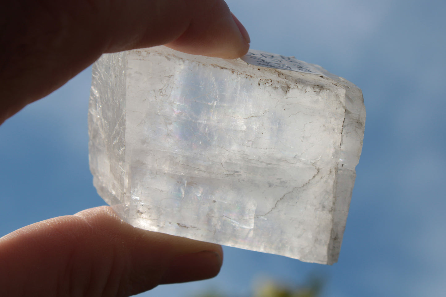 White Calcite Spar from China 124g Rocks and Things