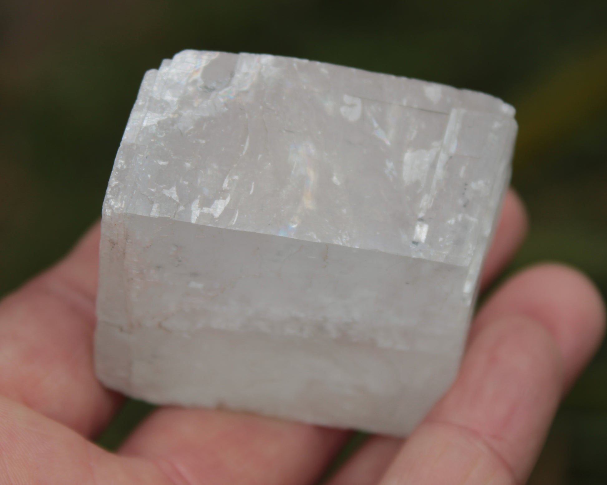 White Calcite Spar from China 124g Rocks and Things