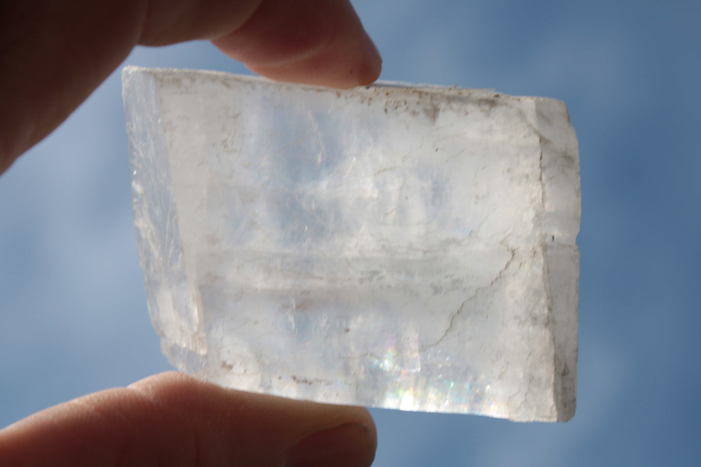 White Calcite Spar from China 124g Rocks and Things