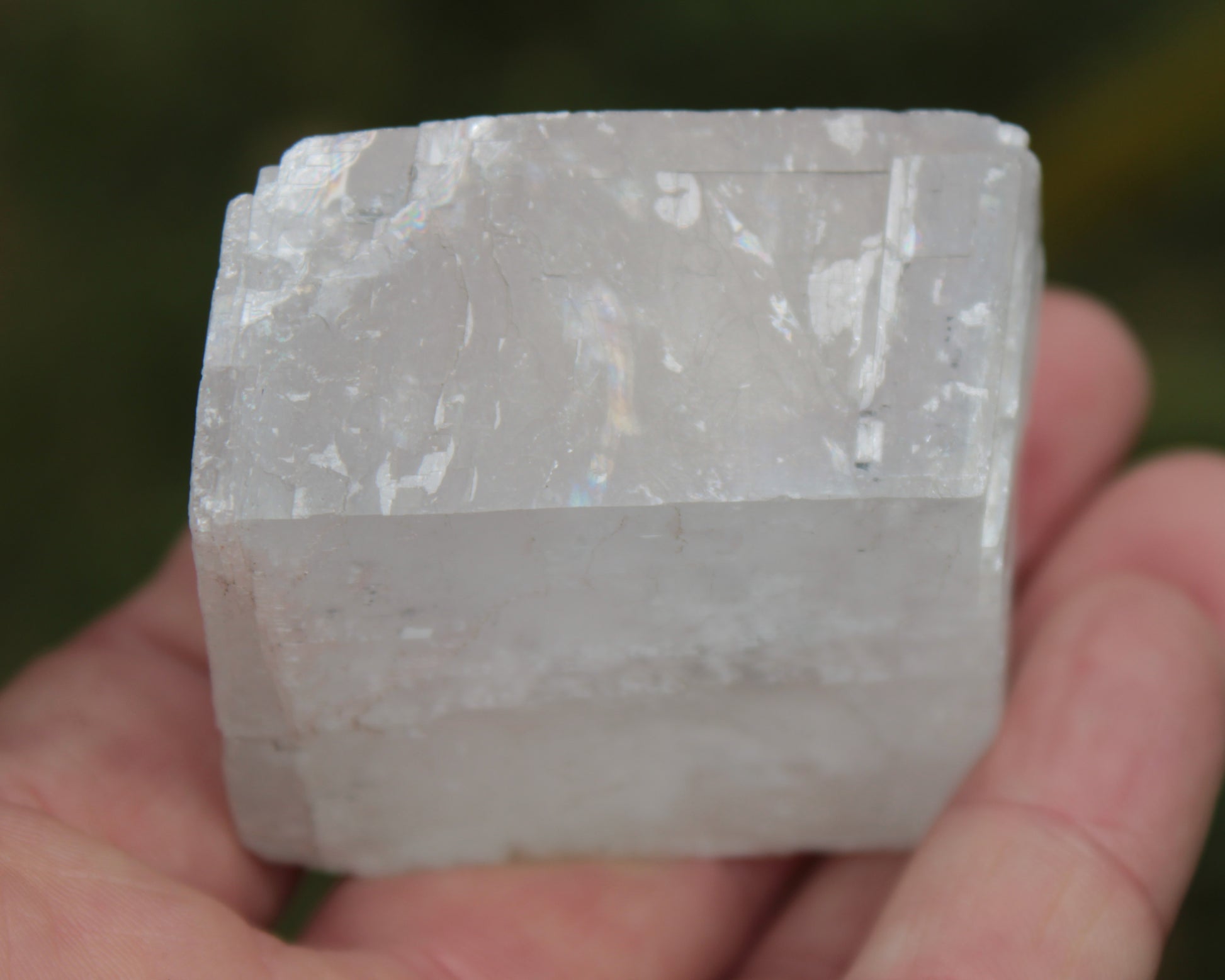 White Calcite Spar from China 124g Rocks and Things