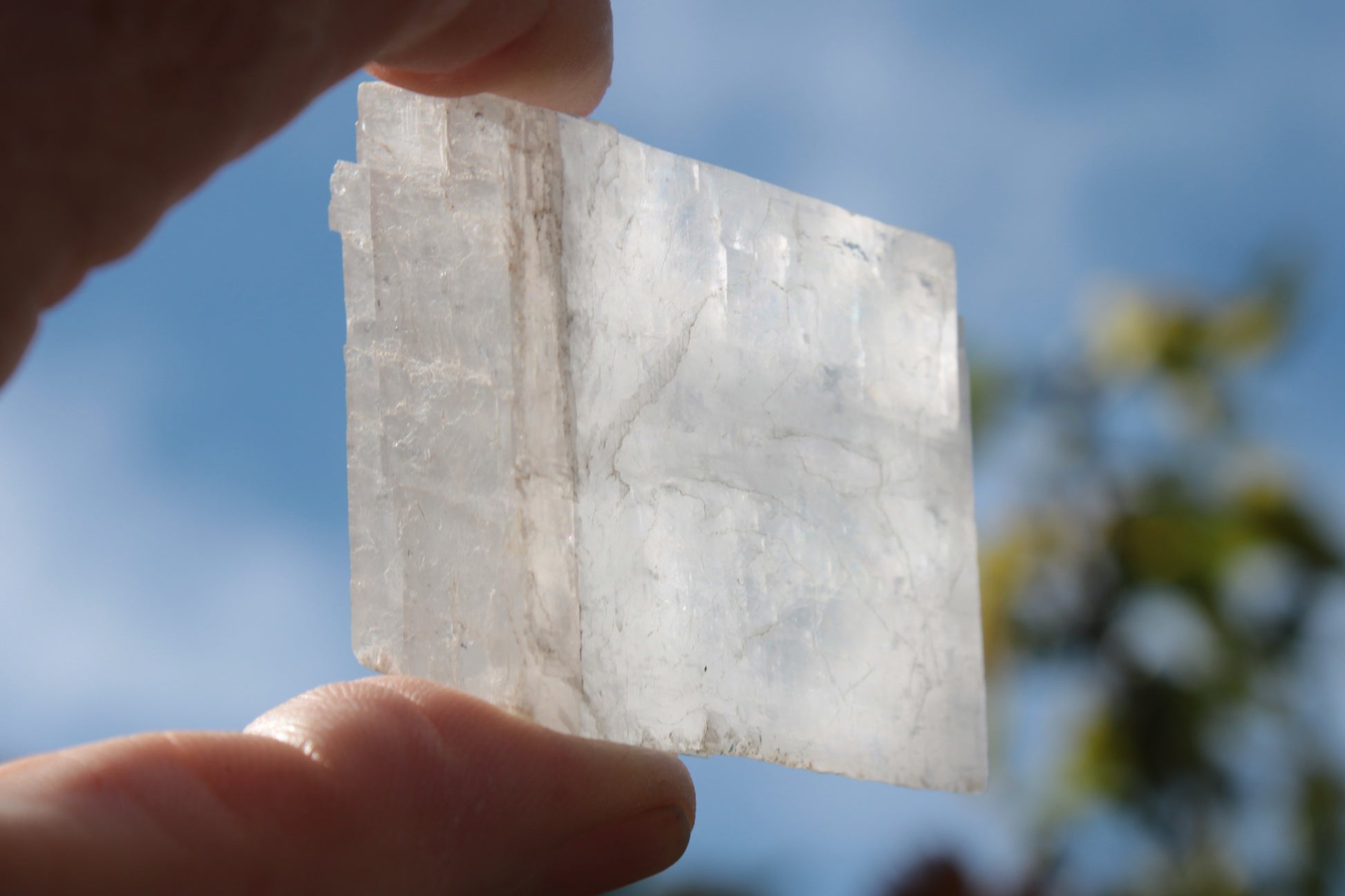 White Calcite Spar from China 124g Rocks and Things