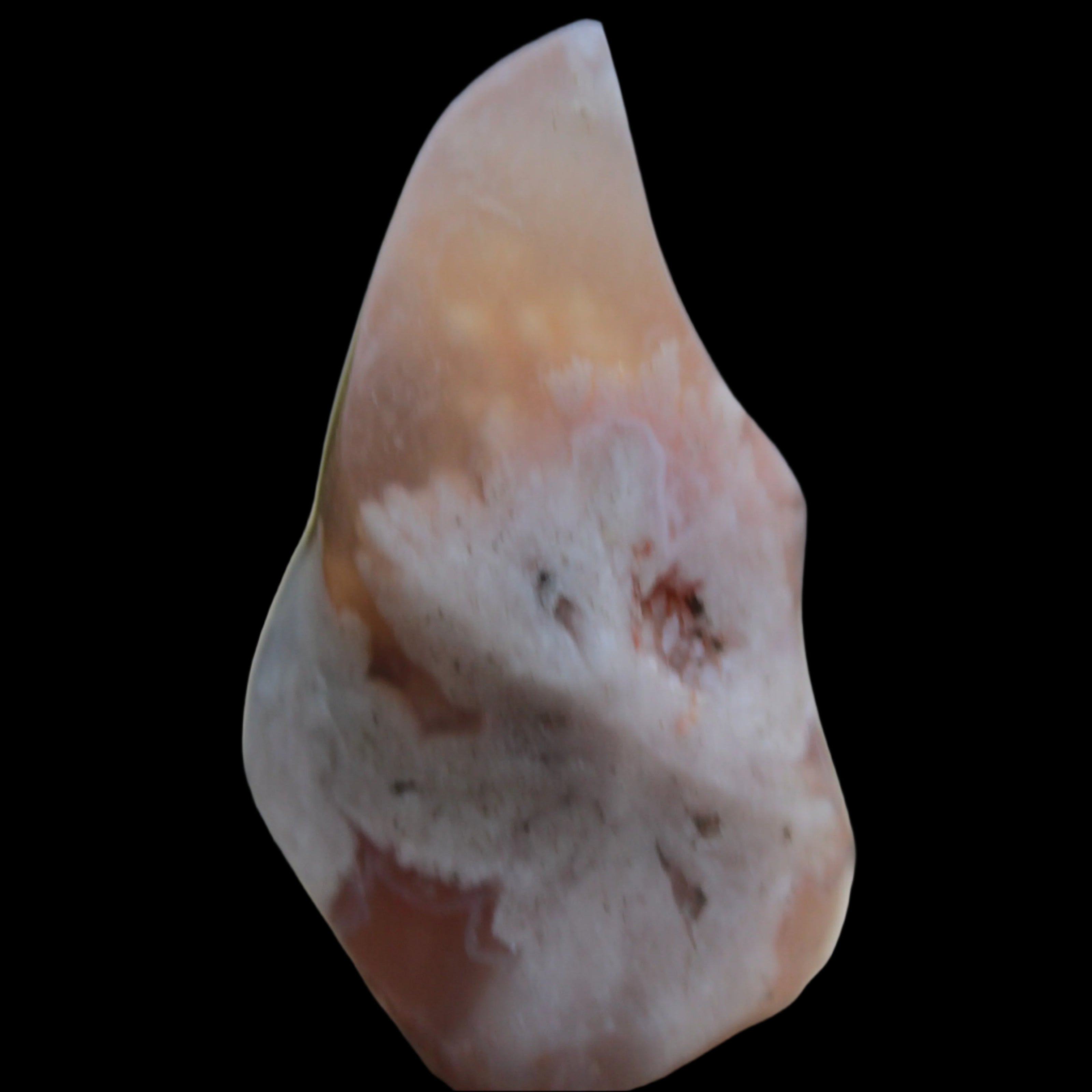 Snowflake Cherry Blossom Agate flame from Madagascar 63g - Rocks and Things Store