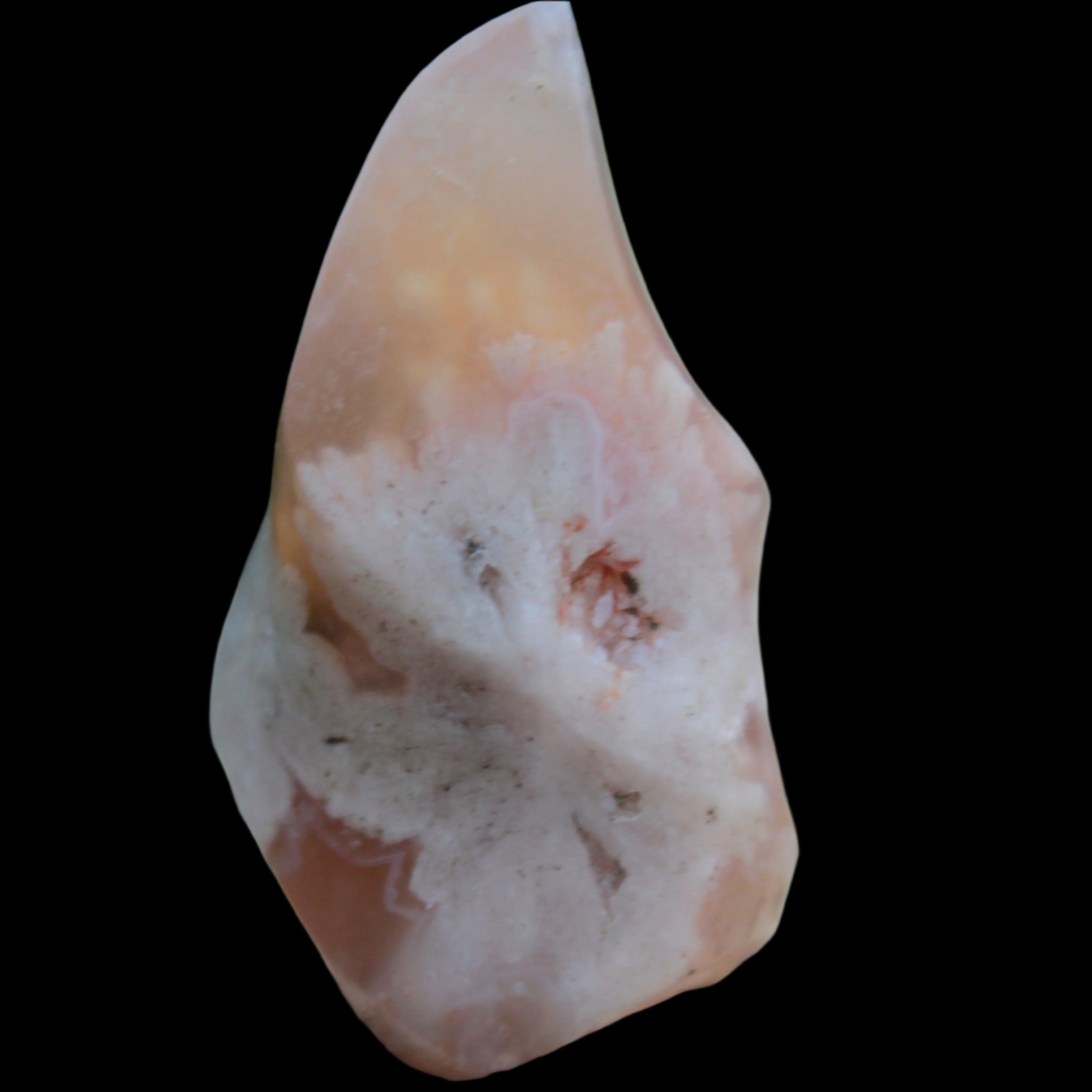 Snowflake Cherry Blossom Agate flame from Madagascar 63g - Rocks and Things Store