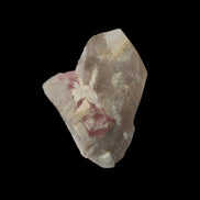 Pink Tourmaline on Smoky Quartz crystal from Afghanistan 112.8ct 22.56g in sunshine - Rocks and Things Store