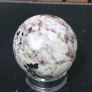 Pink Tourmaline sphere 60mm 357g in sunlight - Rocks and Things Store