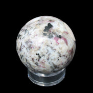 Pink Tourmaline sphere 60mm 357g in sunlight - Rocks and Things Store