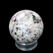Pink Tourmaline sphere 60mm 357g in sunlight - Rocks and Things Store