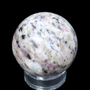 Pink Tourmaline sphere 60mm 357g in sunlight - Rocks and Things Store
