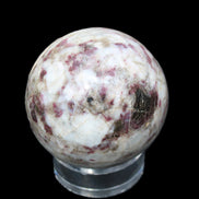 Pink Tourmaline sphere 60mm 357g in sunlight - Rocks and Things Store