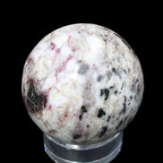 Pink Tourmaline sphere 60mm 357g in sunlight - Rocks and Things Store