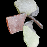 Reedy Creek river glass, 6 pieces in sunlight - Rocks and Things Store