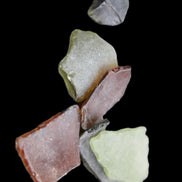 Reedy Creek river glass, 6 pieces in sunlight - Rocks and Things Store