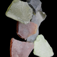 Reedy Creek river glass, 6 pieces in sunlight - Rocks and Things Store