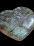 Labradorite heart 142g in sunlight - Rocks and Things Store