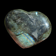 Labradorite heart 142g in sunlight - Rocks and Things Store
