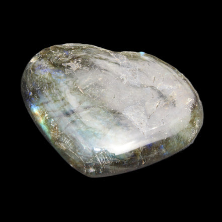 Labradorite heart 142g in sunlight - Rocks and Things Store