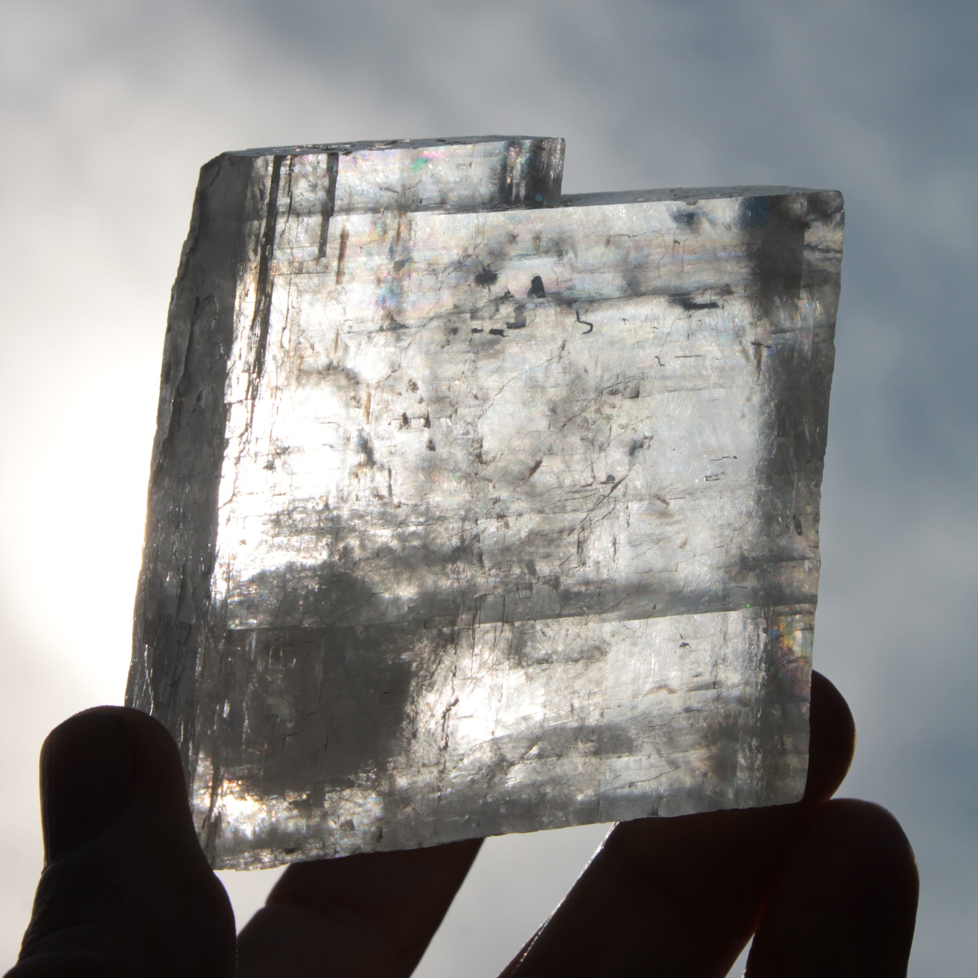 Optical Calcite Spar crystal from China 206g Rocks and Things