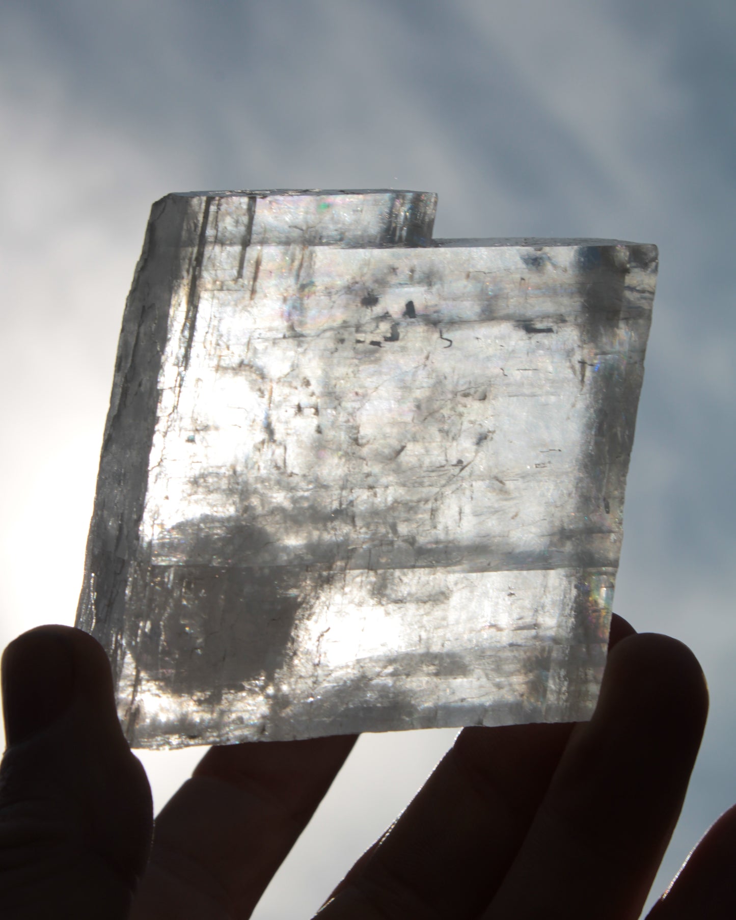 Optical Calcite Spar crystal from China 206g Rocks and Things