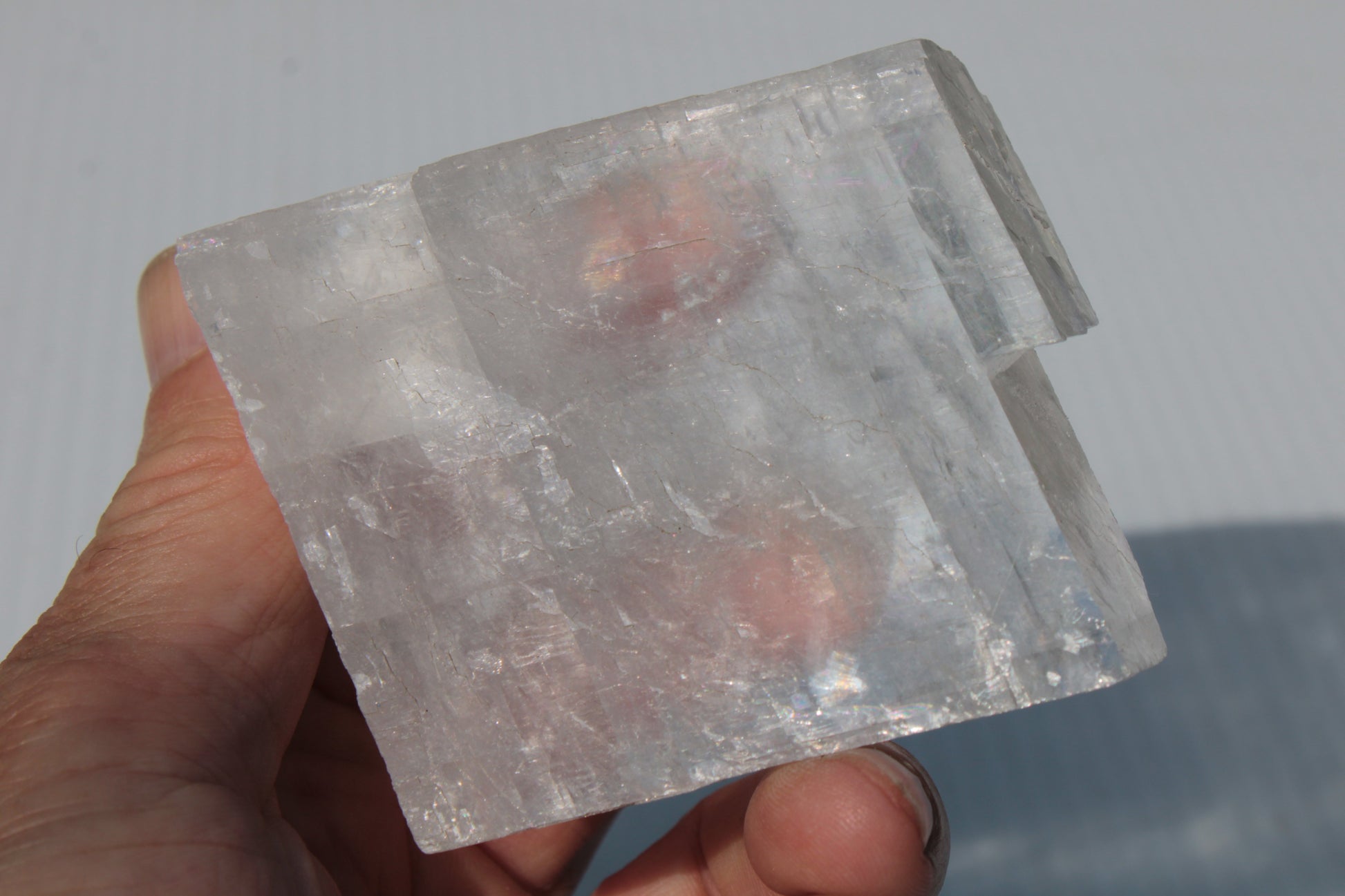 Optical Calcite Spar crystal from China 206g Rocks and Things