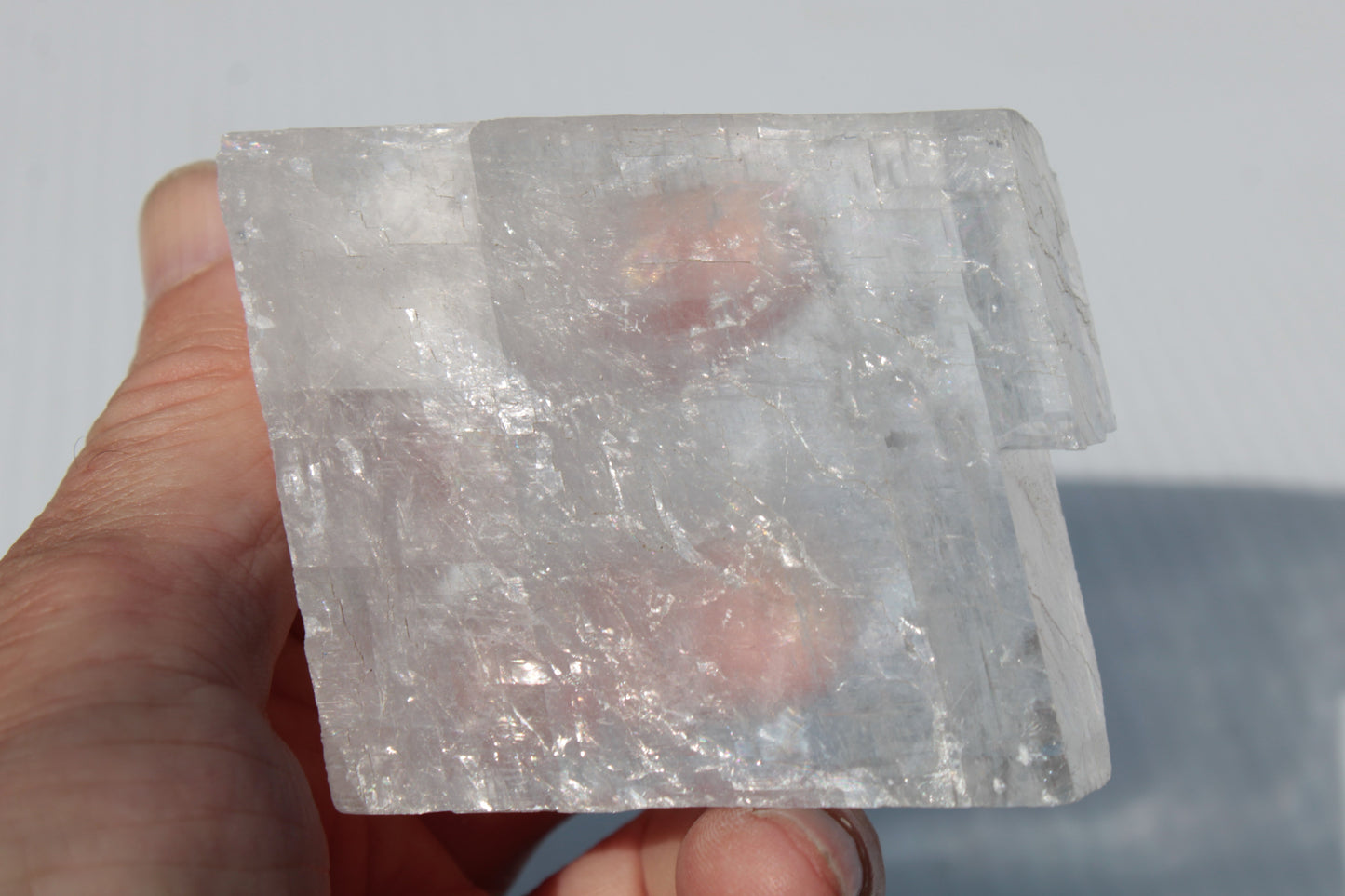 Optical Calcite Spar crystal from China 206g Rocks and Things