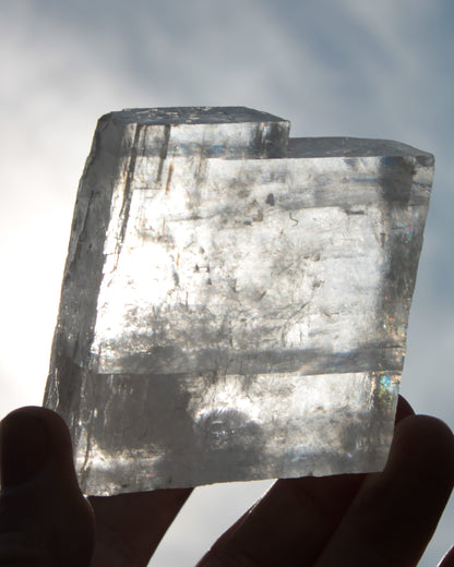 Optical Calcite Spar crystal from China 206g Rocks and Things