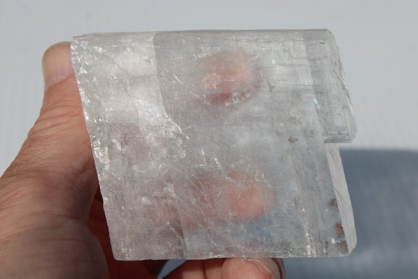 Optical Calcite Spar crystal from China 206g Rocks and Things