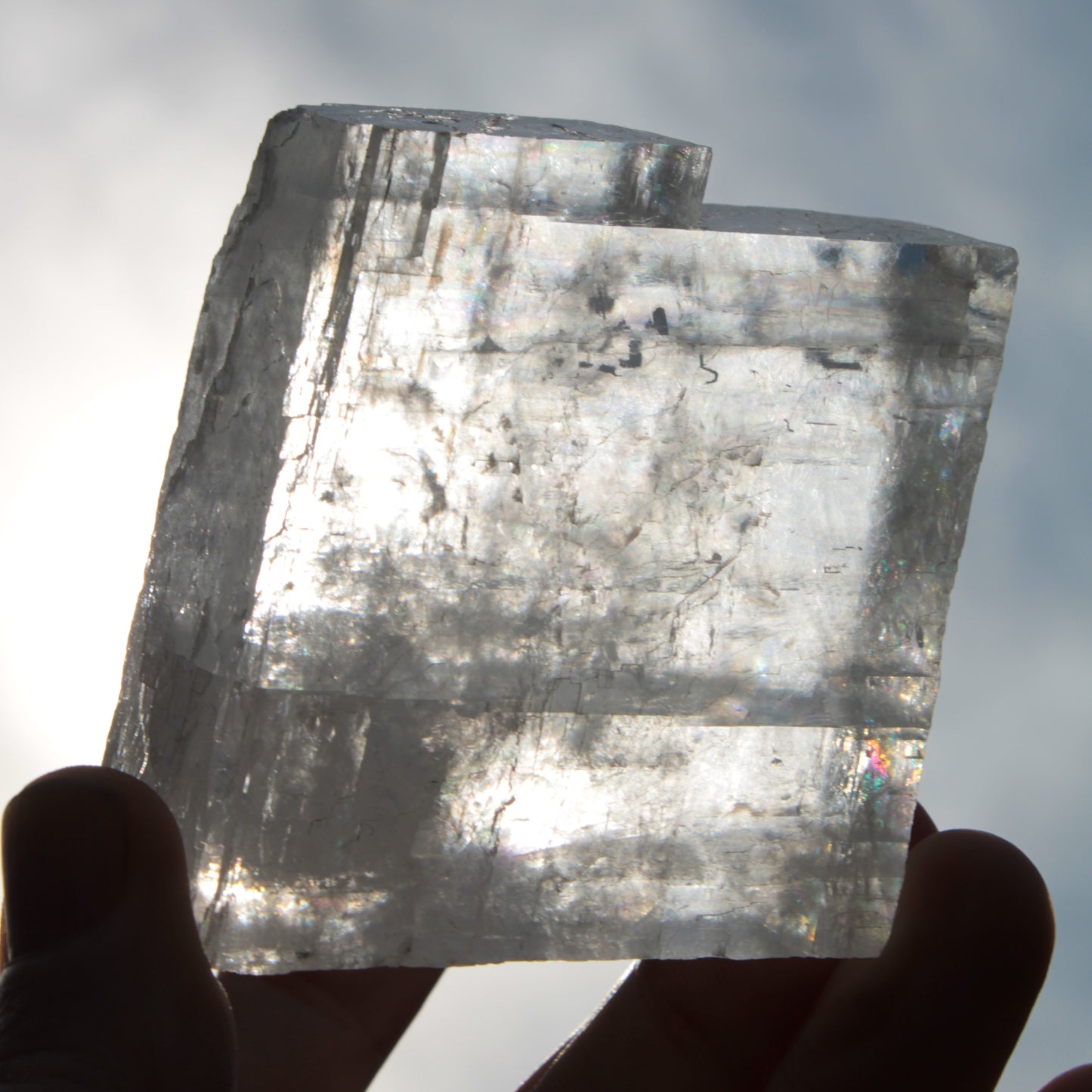 Optical Calcite Spar crystal from China 206g Rocks and Things