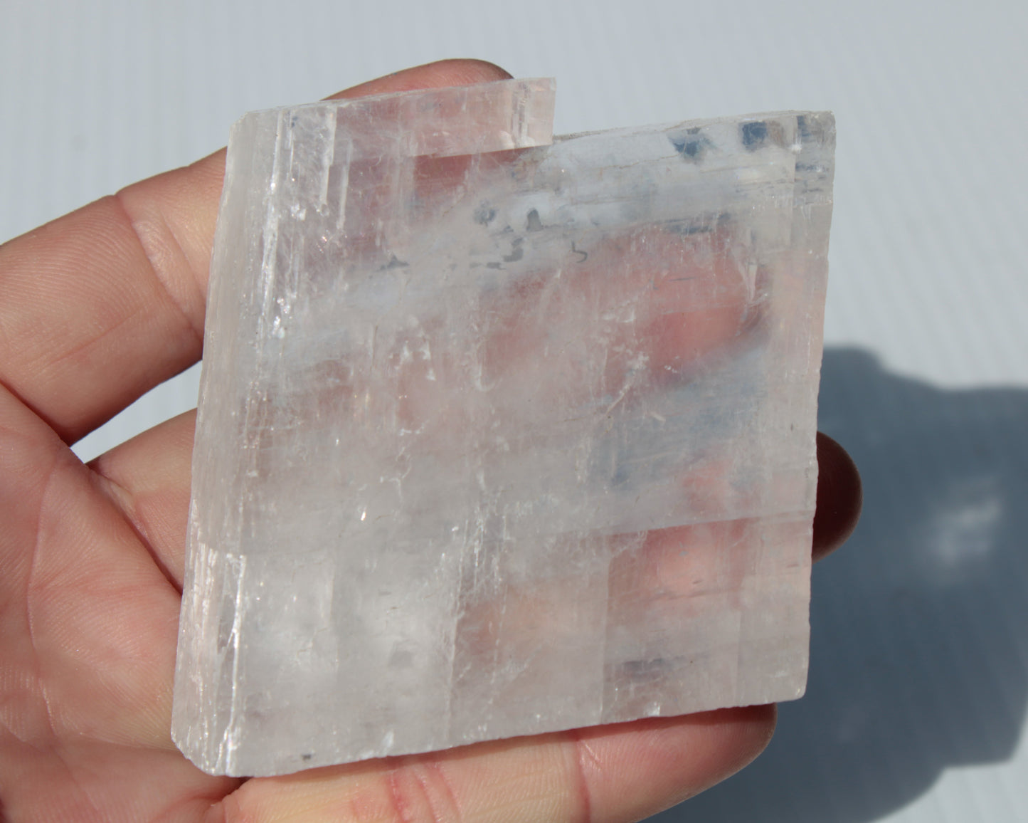 Optical Calcite Spar crystal from China 206g Rocks and Things