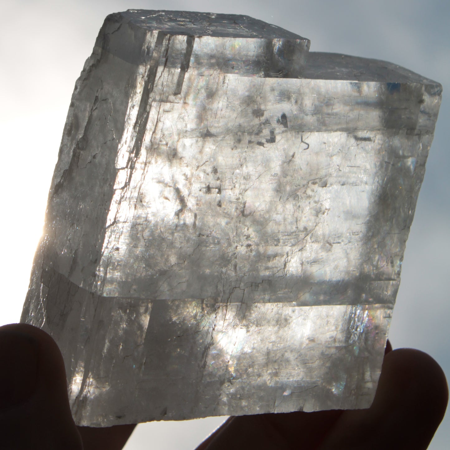 Optical Calcite Spar crystal from China 206g Rocks and Things