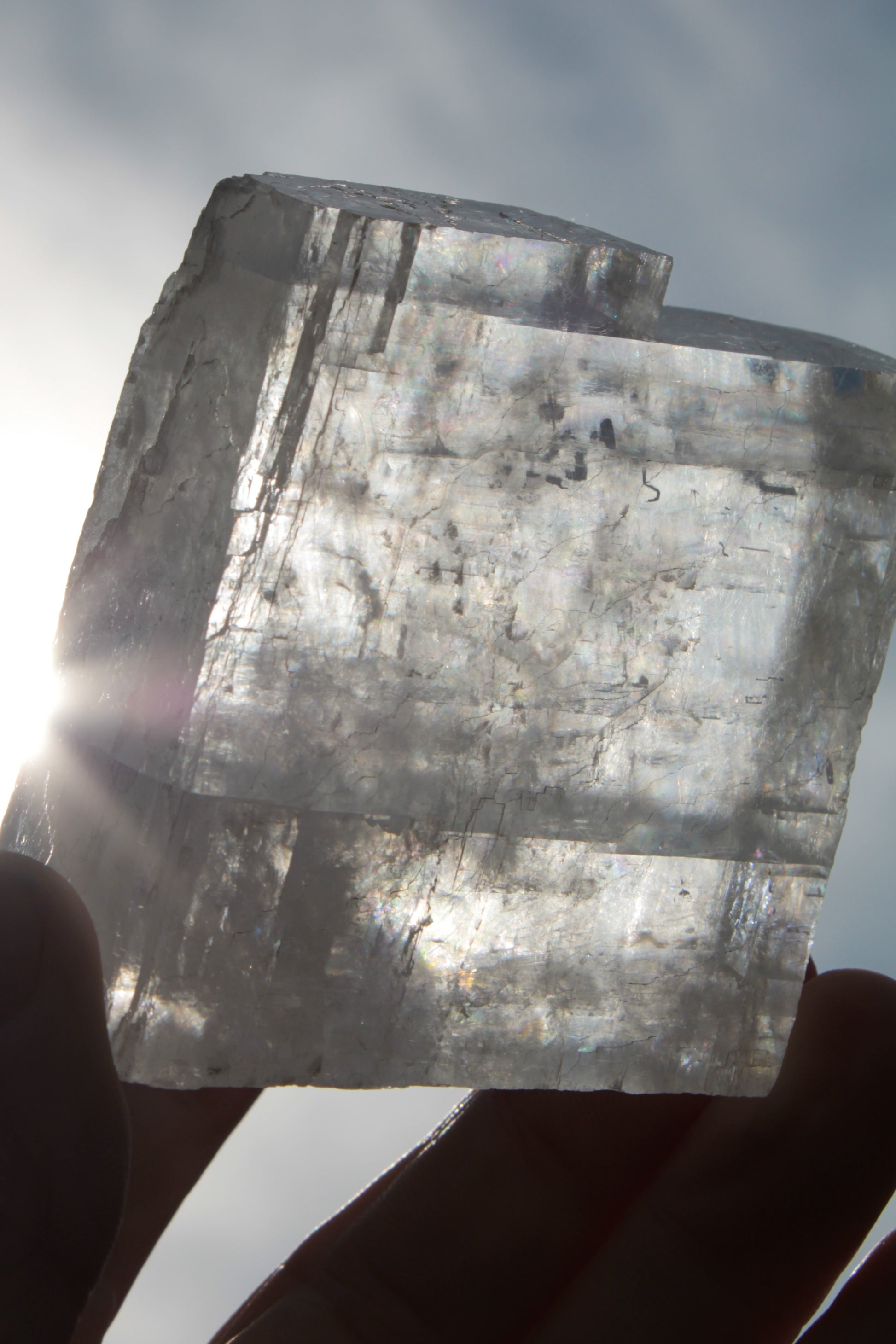 Optical Calcite Spar crystal from China 206g Rocks and Things