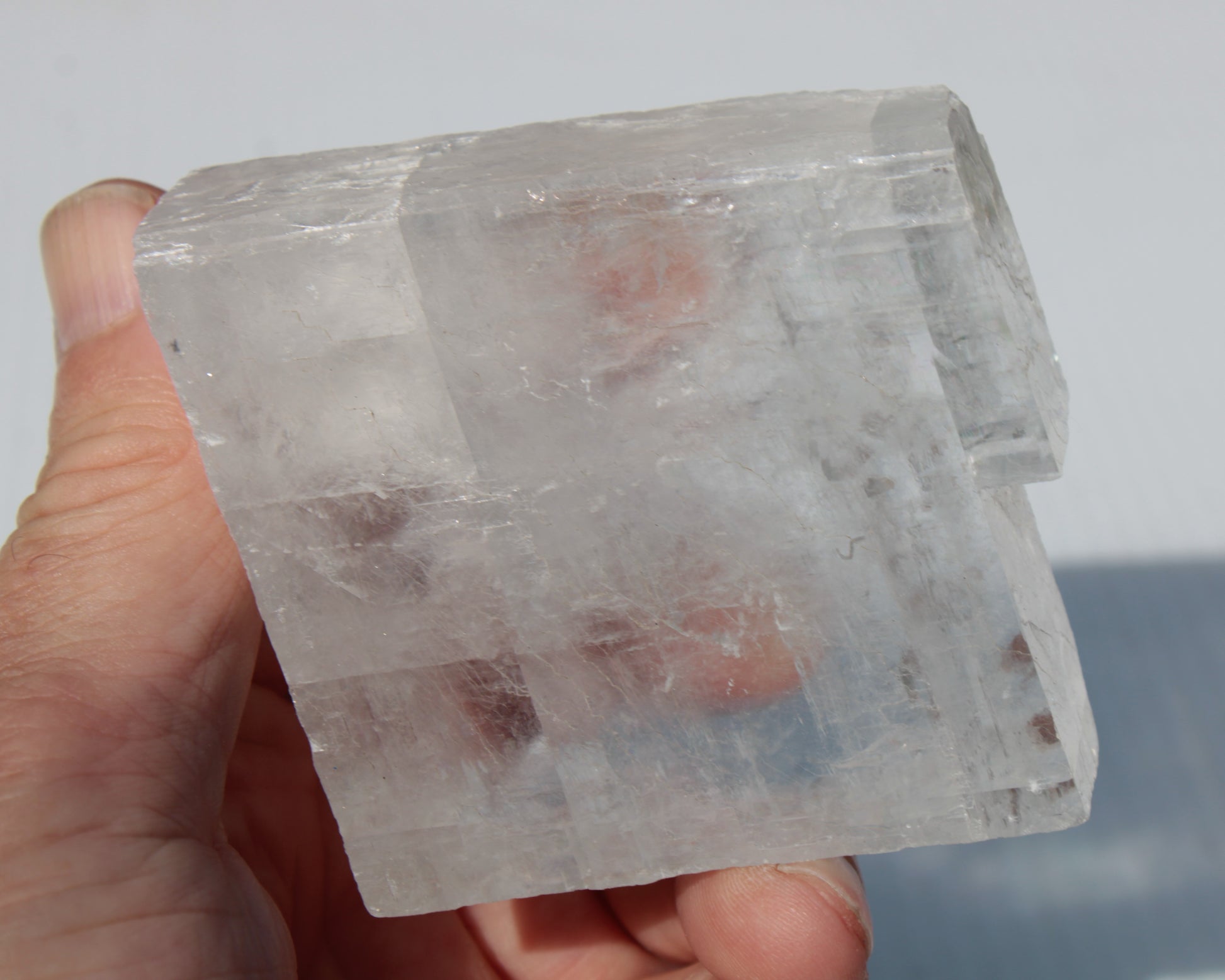 Optical Calcite Spar crystal from China 206g Rocks and Things