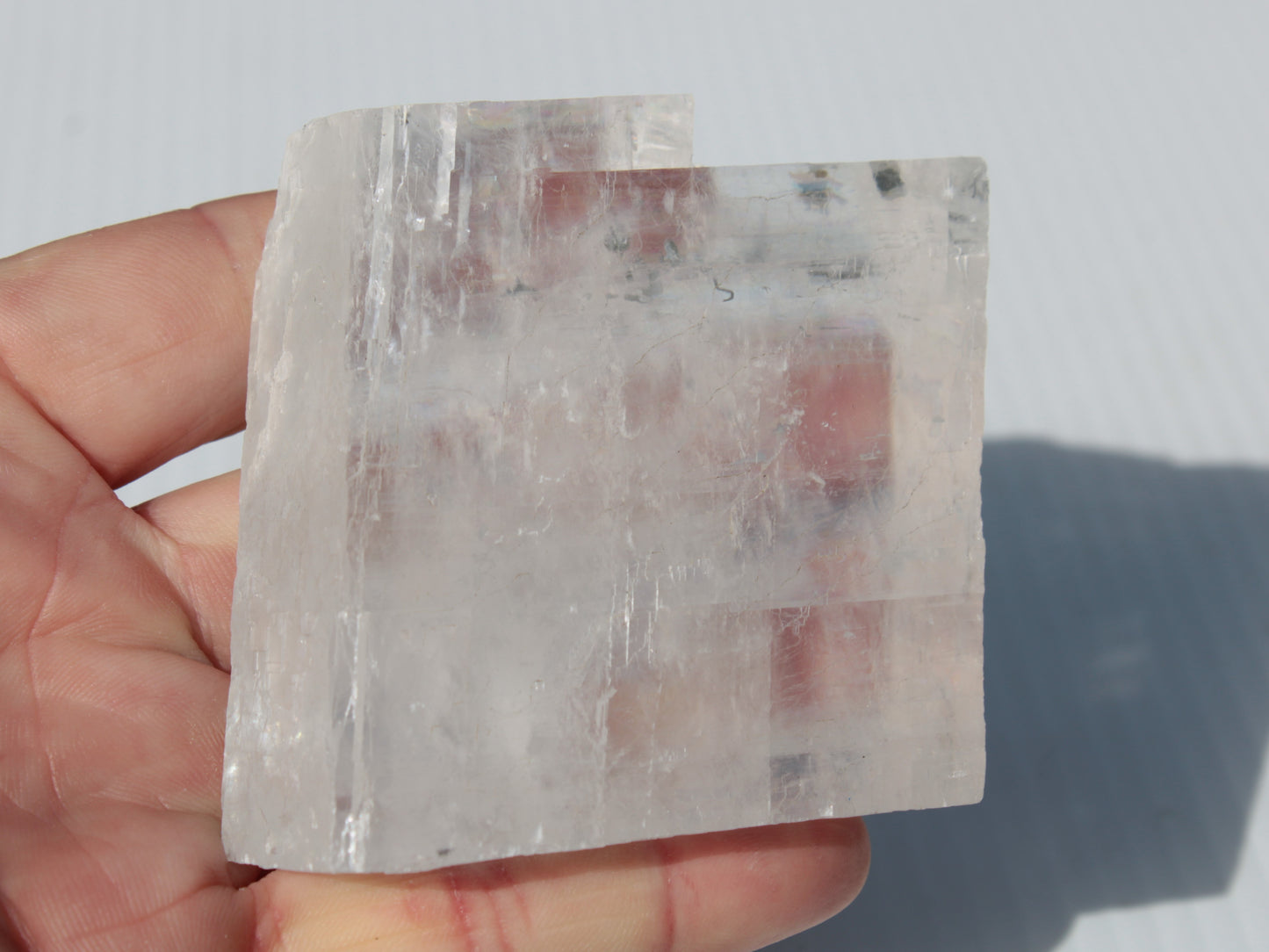 Optical Calcite Spar crystal from China 206g Rocks and Things