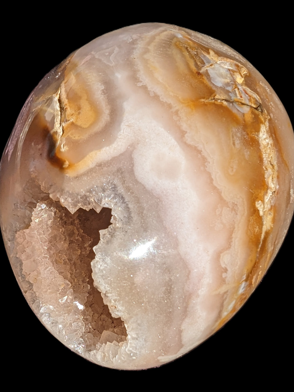 Agate crystal cave geode 500g Rocks and Things