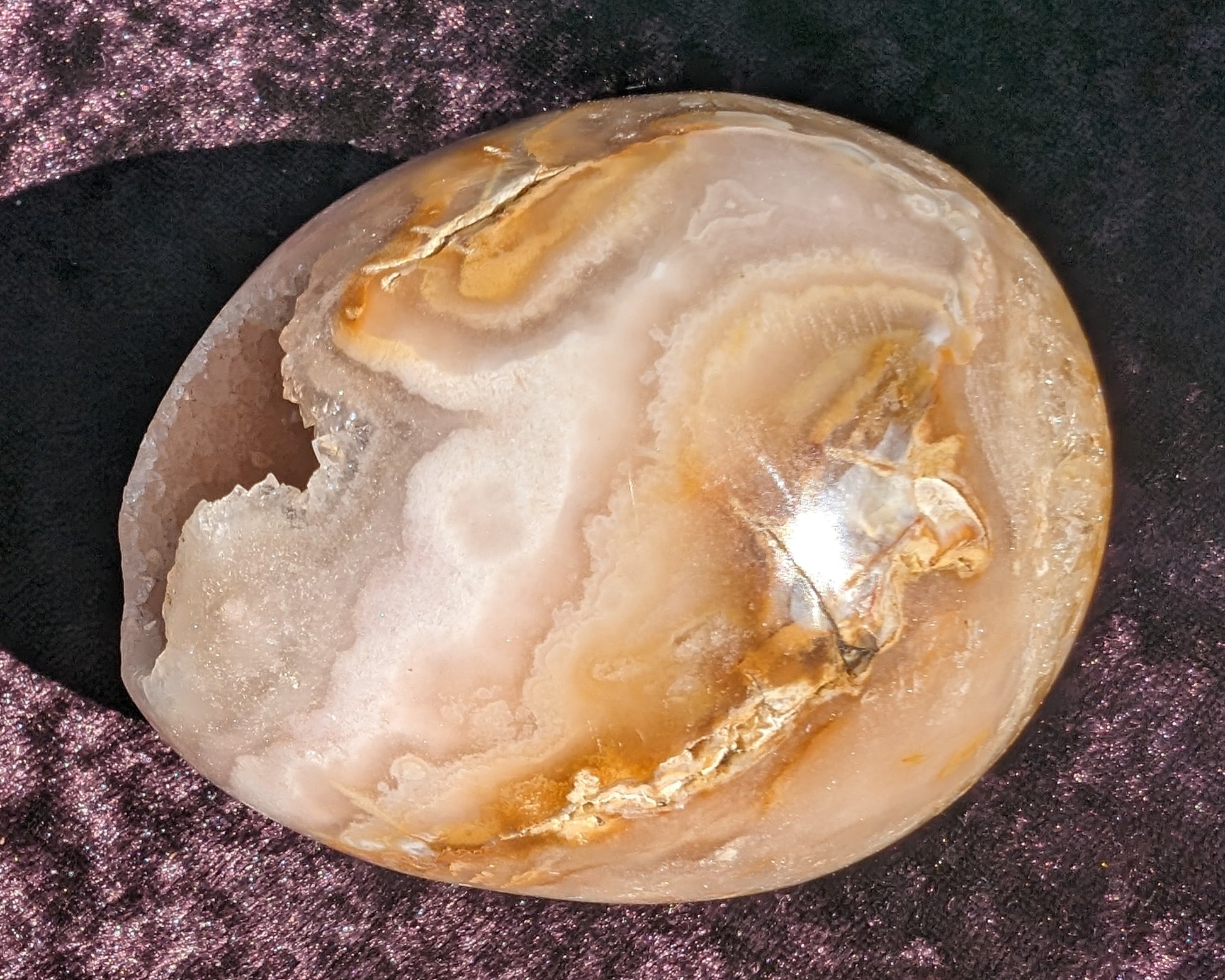 Agate crystal cave geode 500g Rocks and Things