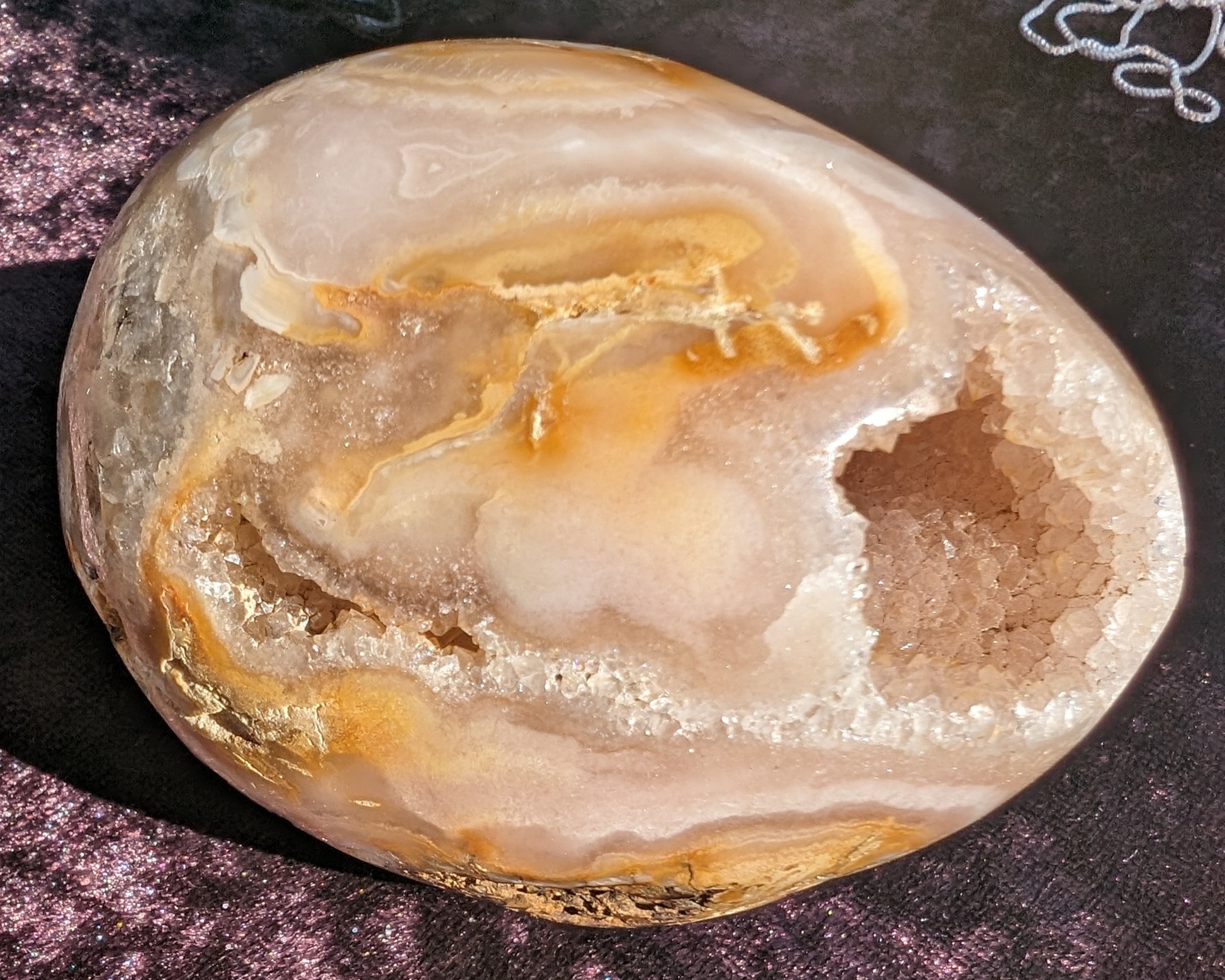 Agate crystal cave geode 500g Rocks and Things