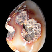 Chocolate Agate crystal cave geode 498g