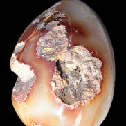 Chocolate Agate crystal cave geode 498g