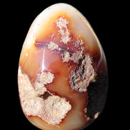 Chocolate Agate crystal cave geode 498g