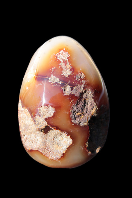 Chocolate Agate crystal cave geode 498g