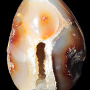 Chocolate Agate crystal cave geode 498g