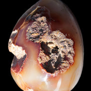 Chocolate Agate crystal cave geode 498g