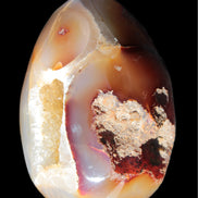 Chocolate Agate crystal cave geode 498g