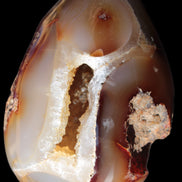 Chocolate Agate crystal cave geode 498g